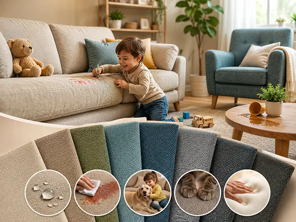 Çocuklu Aileler İçin En Uygun Döşemelik Kumaş Hangisidir?